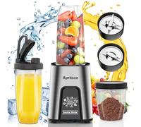 Mixeur Blender, Apritsce 800W Blender électrique, Smoothie Mixer Avec 2 Bouteilles Portables Et 1 Tasse De Broyage, Mini Blender Smoothie Pour Milk Shake, Jus De Fruits Et Légumes
