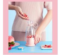 Mixeur Blender Extracteur De Jus Juicer Portable Imperméable Sans BPA Sans Fil Mini USB Rose