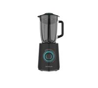 Cecotec Mixeur à Smoothie Power Black Titanium 2300MAX Mix Go. Puissance Maximale de 2300W, Capacité de 1,5L, 5 Vitesses, 6 Lames avec Revêtement en Titane Noir et Pichet Résistant à la Chaleur