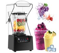 Mixeur-blender professionnel pour smoothies, 2200 W, robot pâtissier électrique avec enceinte insonorisée et lames silencieuses pour piler la glace, préparer des milkshakes et des smoothies.