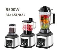 Mixeur-blender puissant 9500W, extracteur de jus, machine à smoothies, mixeur de table 8-en-1, robot culinaire pour glace, noix et fruits EU Plug