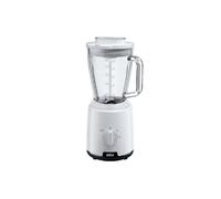 Braun Mélangeur PowerBlend 1 JB1050WH – 600 W, 2 vitesses, bol verre 1,5 l, broyeur glace – Blanc