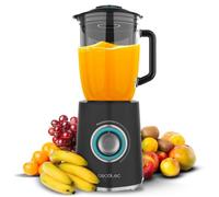 Cecotec Mixeur à Smoothie Power Black Titanium 2000MAX Mix Go. Puissance Maximale de 2000W, Finition en Acier Inoxydable, Lame avec Revêtement en Titane Noir, Capacité de 1,5L