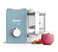 BEABA, Babycook Express, Robot Bébé 4 en 1 Mixeur-Cuiseur, Cuisson Express 15min, Mixage sur-mesure, Cuisson Vapeur Douce et Saine, Décongélation, Texture Homogène, Capacité 1 250 ml, Bleu Baltique