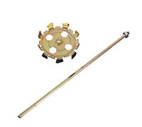 Mixeur de boue pour cloisons sèches - Mixeur de peinture - Agitateur pour perceuse - Peinture pour perceuse - Mélangeur électrique de type fendu - Ciment double barre - Mélangeur de mortier à tige