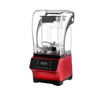 Mixeur De Jus Et Glace Professionnel Robuste Sans BPA 1800 W, Robot Culinaire Haute Puissance, Fruits Smoothies Une Puissance Exceptionnelle Un ContrôLe PréCis(Red)