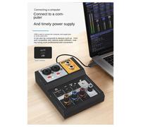Mixeur d'enregistrement 2 voies USB Ordinateur Carte son externe DJ