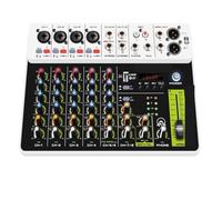 Mixeur DJ 8 canaux avec Bluetooth, effet de répétition et de retard for le mixage sonore,Clarté sonore exceptionnelle(V8)