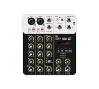 Mixeur DJ 8 canaux avec Bluetooth, effet de répétition et de retard for le mixage sonore,Clarté sonore exceptionnelle(V4)