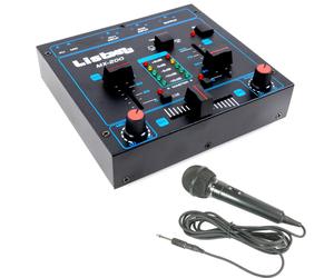 Mixeur DJ à 2 canaux, fonction talkover à fondu enchaîné MX -200 avec microphone