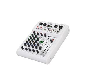 Mixeur DJ, Console de mixage DJ 99 effets DSP PRMX-6 avec 5.0 BT 24 bits/192k for l'enregistrement d'instruments musique