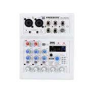 Mixeur DJ, Console de mixage et diffusion 4 canaux Bluetooth PC USB Lecture Enregistrement 88 DSP Effet numérique Mixeur son AG-AS04A