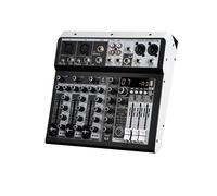 Mixeur DJ, Mélangeur Bluetooth professionnel, Console de mixage sonore, Interface carte son USB for ordinateur et maison(4 Channel)