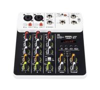 Mixeur DJ, Mélangeur V4 4 canaux avec effet de répétition Bluetooth USB for console mixage sonore, enregistrement sur PC