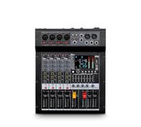 Mixeur DJ professionnel PMX-402B 4 canaux, interface système, 256 effets de réverbération avec amplificateur,Clarté sonore exceptionnelle