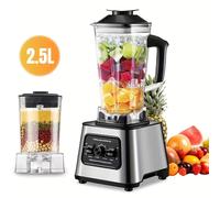 Mixeur Électrique 6000W, Blender de Table, Mixeur à Smoothies, Robot Culinaire, Mixeur à Glace et Fruits, Conteneur 2.5L 2.5L