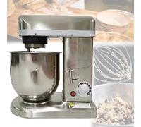 Mixeur électrique de cuisine 500 W, 3 vitesses, tête inclinable, bol en acier inoxydable de 7 L/10 L, crochet pétrisseur, fouet, batteur, 7 L