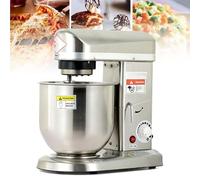 Mixeur électrique de cuisine professionnel - Grand bol - 3 accessoires : batteur à œufs, crochet pétrisseur et fouet en acier inoxydable - Bol en acier inoxydable de 5 L/7 L/10 L.