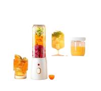 Mixeur électrique portable sans fil, presse-agrumes, compatible avec la glace pilée à l'orange, 10 lames, appareil auxiliaire for aliments, mixeur 1500 mA