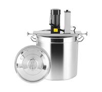 Mixeur électrique professionnel, agitateur automatique for la cuisson, agitateur en acier inoxydable avec grattoir à 4 lames, for soupe, sauce chili, boissons, confitures et porridge,(25L)