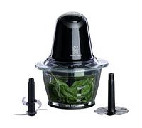 Mixeur et hachoir multifonction Stanley Rogers, 500 W avec bol en verre de 1 l, système à 4 lames et accessoire mixeur, 2 vitesses