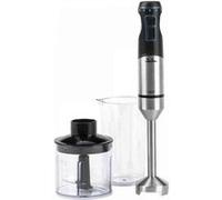 Jata Mixeur à main JEBT1791 1500 W 4 lames inox Pied démontable 2 vitesses Hachoir et verre 700 ml