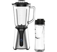 Jocca Mixeur en verre 350 W – Carafe 1 L, Bouteille 600 ml, LED, Lames inox