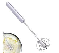 Mixeur manuel - Batteur à œufs en acier inoxydable, fouet de cuisine, batteur à main rotatif | Châssis résistant à la, fouet semi-automatique, poignée souple, mouvement de mélange facile ave
