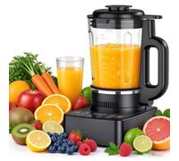 Mixeur Multifonction 2-en-1 1200W,Peut être Chauffé,24h Prendre Rendez Vous | 1,65L Professional Smoothie Blender with 2 Bowls,Sans BPA-22000RPM,Lait de Soja,Smoothies,Shakes,Crushed Ice