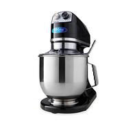 Mixeur Planétaire 7 L Jusqu'à 2 Kg Pâte Noir - Bol Mixeur Inox - 11 Vitesses - Robot Culinaire - Batteur sur Socle - Robot Alimentaire - 7 litres