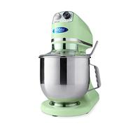 Mixeur Planétaire 7 L Jusqu'à 2 Kg Pâte Vert Pastel - Bol Mixeur Inox - 11 Vitesses - Robot Pâtissier - Batteur sur Socle - Robot Pâtissier - 7 litres