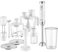 Mixeur plongeant 10 en 1 - SENCOR - SHB 6551WH - 1500 W - Technologie TITANIUM QuadBlade - Blanc
