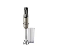 Black & Decker – Mixeur plongeant BXHB1200E 1200W 20 vitesses + Turbo 4 lames inox Gris/Noir