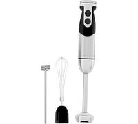 Mixeur Plongeant 3-en-1 MEGAWISE - Moteur Inox 400W, Vitesse Variable, Mode Turbo - Fouet, Mousseur à Lait (Noir)