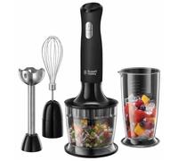 Mixeur Plongeant 3-en-1 - RUSSELL HOBBS - Matte Black 24702-56 - 500 W - Bol 700 ml - Hachoir 500ml - 2 vitesses