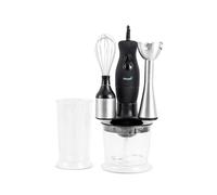Mixeur Plongeant 3en1 Kitchencook MX700 - 400W, Lames Inox, Fouet Métal, Hachoir 0.5L, Verre Doseur 700ml, 2 Vitesses