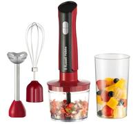 Mixeur plongeant 3en1: mixeur/hachoir/fouet - RUSSEL HOBBS - Desire Red - 500 W - 2 vitesses + Pulse - Rouge