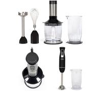 Mixeur plongeant 4 en 1 - 800 watts - 5 vitesses - Lames en acier inoxydable