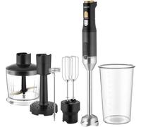 Mixeur plongeant 6 en 1 - SENCOR - SHB 6442BK - 1200 W - Technologie TITANIUM QuadBlade - Noir
