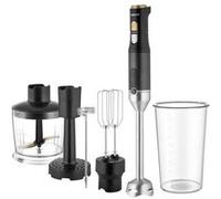 Sencor Mixeur plongeant SHB 6442BK 6 en 1 – 1200 W – Technologie Titanium QuadBlade – Noir