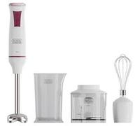 Black & Decker Mixeur plongeant BXHBA601E 600W, 20 vitesses, Turbo, lames inox, Sans BPA