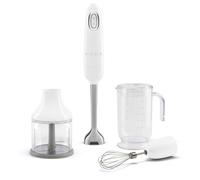 Mixeur plongeant avec accessoires Smeg Années 50 HBF03WHEU 700 W Blanc