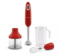 Mixeur Plongeant avec accessoires Années 50 SMEG Rouge