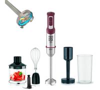 Mixeur Plongeant Batteur à Main et Robot Multifonctions Hachoir Electrique Mixer Plongeur Smoothies Soupe Hand Blender 5 en1 avec tiges et godet inclus - XsQuo