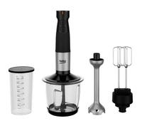 Mixeur plongeant - BEKO - HBA 81762 BX - 750 W - Noir - Embout hâchoir et verre doseur en inox
