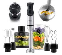 Mixeur plongeant - Berdsen - BD-753 - 1500 W - Lame titane - Accessoires multifonctions