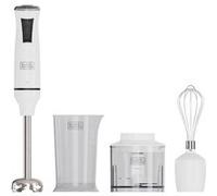 Mixeur plongeant Black et Decker BXHBA750E 750W Blanc Blanc H