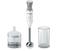 Mixeur plongeant BOSCH ErgoMixx 600W - Blanc/Gris - 12 vitesses + turbo - Mini-hachoir inclus