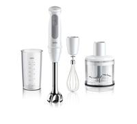 Braun MultiQuick 5 - Mixeur Plongeant 1000W avec Hachoir 500ml Blanc | Mixeur Plongeant, PowerBell VPlus, 21 Vitesses + Turbo, Fouet Inox, Gobelet 600ml, Système EasyClick, MQ50236M