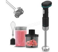 Cecotec Mixeur à main BlendGo Hand – 180W, Batterie (charge 2h, autonomie 30 min), Accessoires inclus